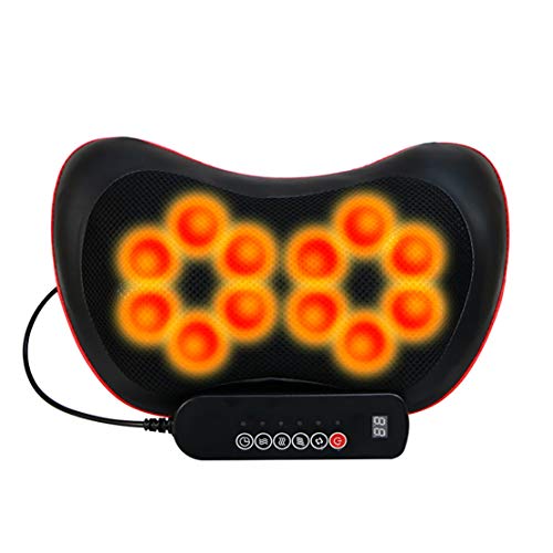 Neck and Back Massager Shiatsu Massage Pillow with Heat Deep Tissue Kneading Massager for Cervical, Shoulder, Waist, Relaxation, Muscle Pain Relieve