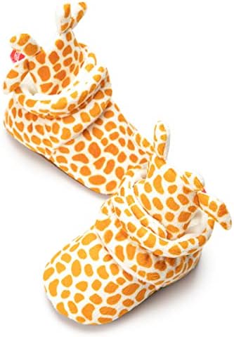 Sawimlgy Newborn Infant Baby Girl Boy Cotton Animal Booties Stay On Sock Slippers Soft Bedroom Shoes Non-Skid Ankle Boots With Grippers Toddler Crib Warm Shoe First Walker Birthday Shower Gift