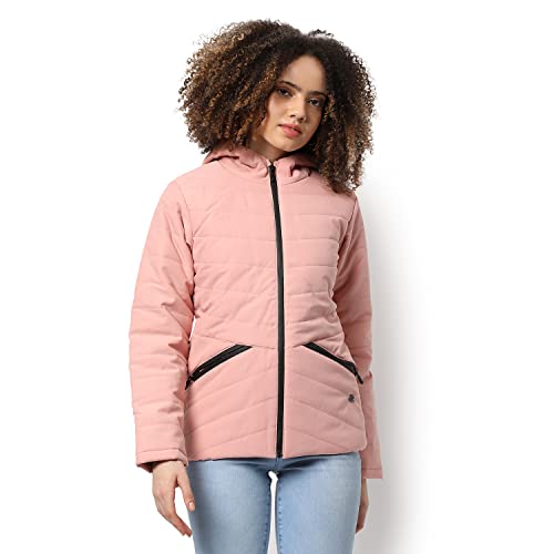 Image of PINACOLADA Women's Puffer Regular Fit Bomber Jacket For Winter Wear | Standing Collar | Full Sleeve | Zipper | Casual Jacket For Woman & Girl | Western Stylish Jacket For Women