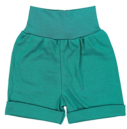 TupTam Unisex Baby Pumphose Sommershorts Baumwolle 5er Pack, Farbe: Gerades Bein/Blau Grau Grün, Größe: 86/92