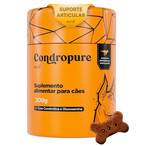 Condropure Suplemento Saboroso para Cães com Condroitina e Glucosamina | Fórmula Avançada para Articulações, 300g - PETVI