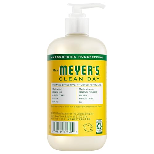 Image of MRS. MEYER'S CLEAN DAY Hand Soap, Honeysuckle Scent, 12.5 Fl Oz Bottle - 3 Pack