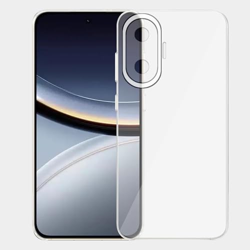 Image of Amazon Brand - Solimo for Poco F7 5G Premium Transparent Soft Silicon Crystal Clear Back Cover [Transparent]