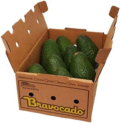 BRAVOCADO FRESH ORGANIC AVOCADOS, HASS - 8 COUNT (LARGE)