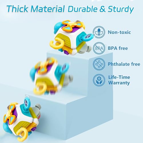 Image of PRIME DEALS 10 in 1 Activity Busy Cube Board Learning Toys Montessori Sensory Toy Toddler 1-3 Infant Car Seat Plane Travel Kids Educational Activity Cube Toy