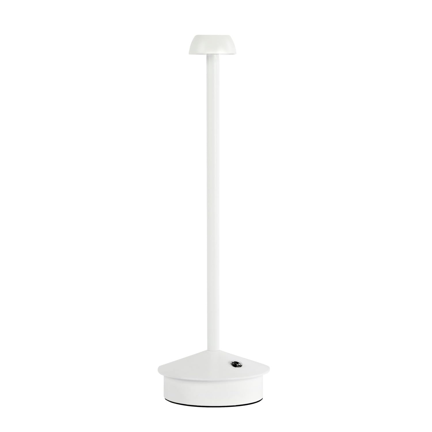 Idena 50122 LED Touch Table Lamp in White Rechargeable Lamp for Indoor Use, Approx. 29 cm, Table Lamp with 3 Modes