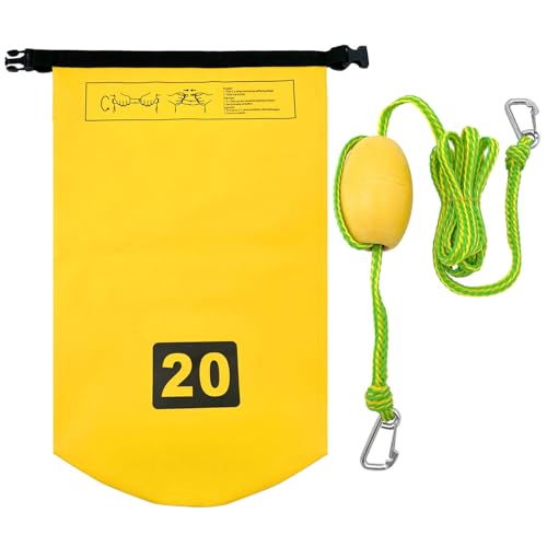 MOIDHSAG Anclaje de arena 2 en 1 y bolsa seca con boyas ajustables pequeños botes inflables sistema de anclaje para kayaks y barcos pequeños