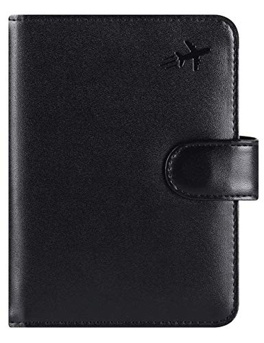 Passport Holder Cover Wallet RFID Blocking Leather Card Case Travel Accessories for Women Men