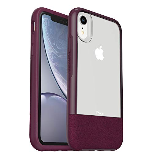Coque iPhone XR OtterBox Statement finition premium transparente rose