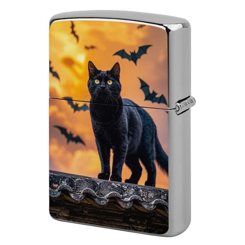 Funda clásica para encendedor The Black Cat