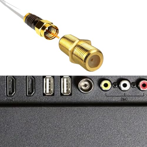 10 conectores coaxiales F tipo para cable RG6, pack miniatura 5