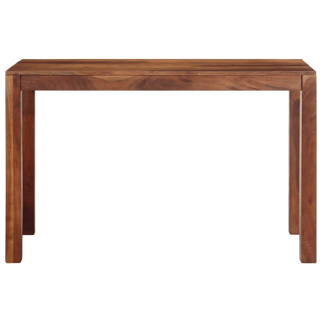 Tavolo da Pranzo 120x60x76 cm in Legno Massello di Acacia | Mobile rettangolare in legno di acacia con finitura ambra per sala da pranzo e cucina, ideale per 4 persone.