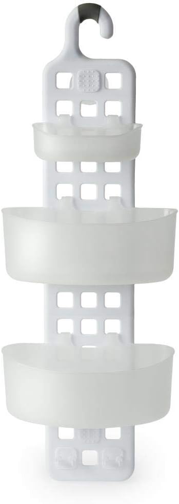 3 Tier Adjustable Plastic Hanging Shower Caddy Storage Rack Organiser Unit Tidy