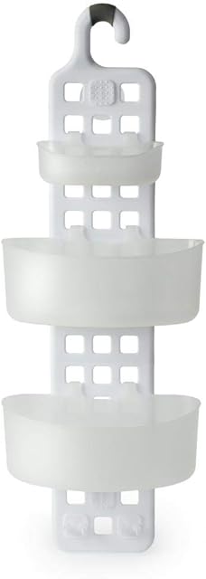 3 Tier Adjustable Plastic Hanging Shower Caddy Storage Rack Organiser Unit Tidy