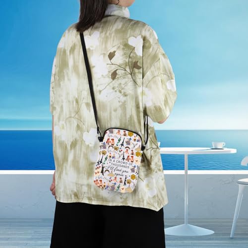 WCGXKO Princess Movie Crossbody Purses Bag Musical Lover Gift Musical Theatre Messenger Bag4