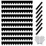 Metal Landscape Edging 6-Pack Galvanized Steel Garden Edging, Bendable Garden Edging Border, Shark Spike, Lawn Edging for Flower Bed Yard Pathway Divider