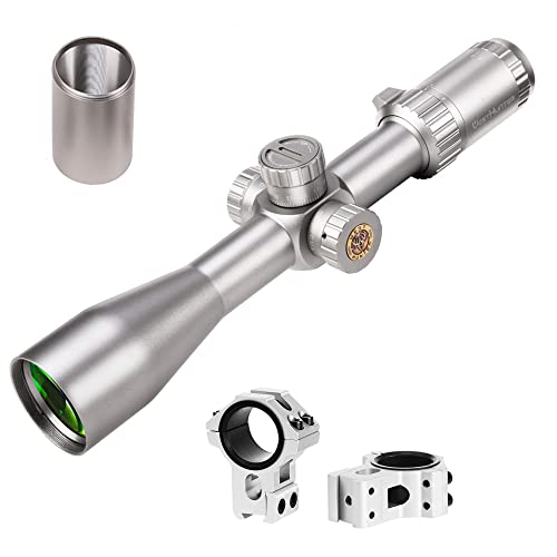 WestHunter Optics HD 4-16x44 FFP Scope, 30mm Tube First Focal Plane Tactical Wide Field of View Precision 1/10 MIL Riflescope | Brown, Dovetail Shooting Kit C Cover