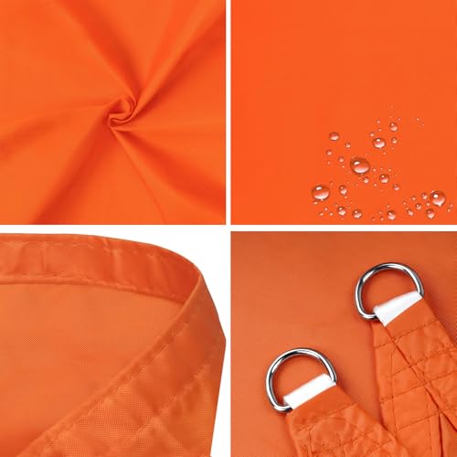 Voile d'ombrage imperméable 5x5m anti-UV pour terrasse et jardin