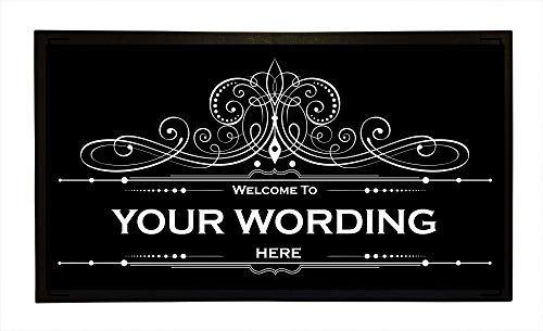 Bang Tidy Clothing Personalized Bar Runner Mat - Novelty Beer Gifts - Add Your Text - DI016.1