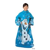 Northwest Frozen Comfy Youth Throw Blanket with Sleeves, 48' x 48', Chill Youth