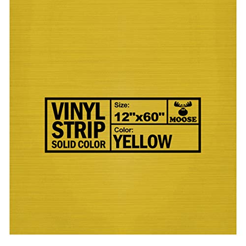 Moose Supply 12" x 60" Commercial Grade Vinyl Repair Strip, Solid Yellow