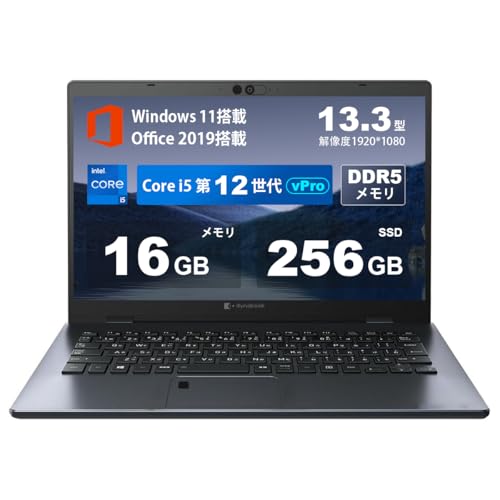 �y�����ςݕi�z ���Ńm�[�g�p�\�R�� Dynabook G83 ��12���� �m�[�gDDR5�����\�m�[�gPC/Core i5-1250P����/13.3�^���y�ʃp�\�R��/Windows 11 Pro&MS 0ffice2019���� �����ݒ��/FHD 1920x