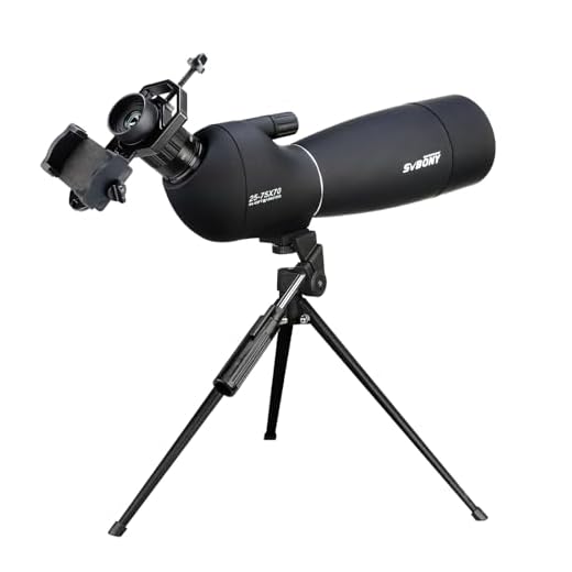 SVBONY SV28 25-75x70 Spotting Scopes, HD Spotting Scope with Tripod, Long Range Spotter Scope with Phone Adapter for Bird Watching, Hunting, Target Shooting