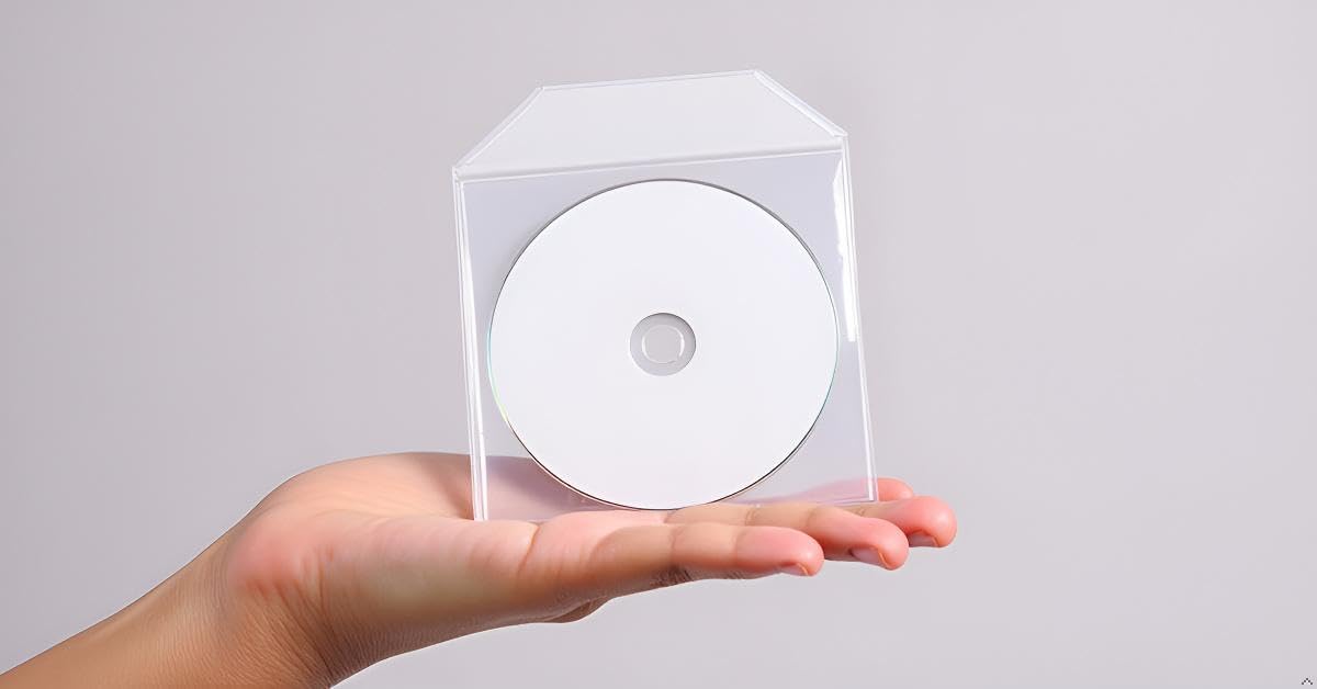 100X Koszulki na płyty CD DVD Blu-Ray | przezroczyste, PVC, z klapką zamykającą | Ochrona przed kurzem, widoczność napisów, praktyczne przechowywanie płyt Cd Dvd Sleeves