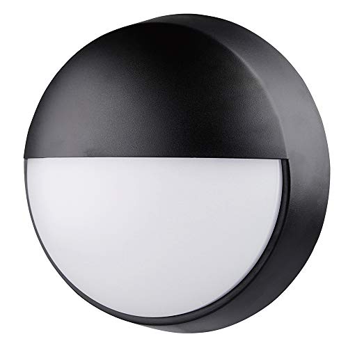 Chestele Außenbeleuchtung von Wänden 10W LED Aussenleuchte, 4000K, 400lm, Wandlampe IP54-geschützt Wasserdicht, Schwarze Deckenleuchte - 1 Stück Cover