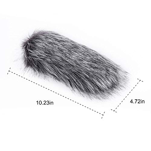 Comica CVM-MF2 Outdoor Microphone Furry Windscreen Muff Professional Wind Cover Compatible with CVM-V30 LITE Shotgun Video Microphone