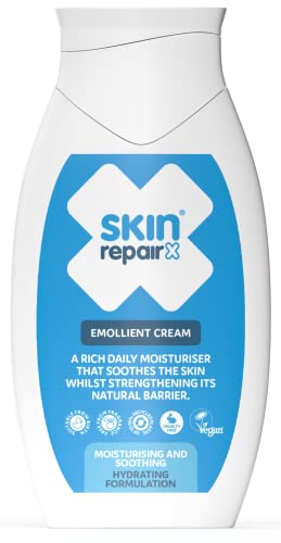 SkinRepairX Emollient Cream 500ml | Moisturiser for Dry Skin, Eczema, Psoriasis & Dermatitis | Steroid Free | Vegan | Fragrance Free | Suitable from Birth