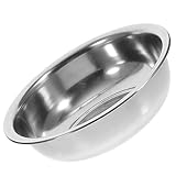 TIDTALEO Mixing Bowls Kitchen Round Basin Bowls for Kitchen Extra Large Mixing Bowl Steel Bowls Flat Bottom Basin Household Washing Basin 26c Salad Household Basin Stainless Steel