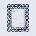 Handicrafts Home Blue& White 5x7 Picture Frame, Handmade Bone Inlay Photo Frame for Wall & Tabletop Display, Moroccan Decorative Frame for Modern Farmhouse Boho Home Decor, Vintage Decor, Desk Shelf & Gallery Wall, Minimal Office Decor
