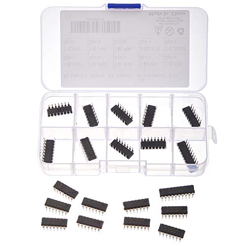 Bridgold 20Pcs 10 Types 74Lsxx Series Low-Power Schottky Logic Ic，Digital Integrated Chip，Including:74Ls00 74Ls02 74Ls04 74Ls08 74Ls32 74Ls47 74Ls86 74Ls90 74Ls138 74Ls245 Each 2 Pcs. #TOP3