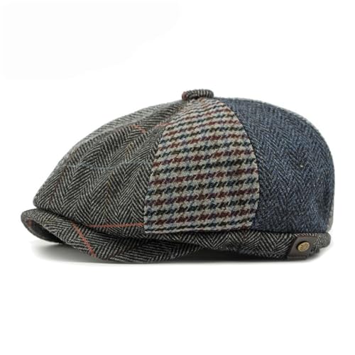 Casquettes gavroche rétro homme à carreaux pour look gatsby élégant