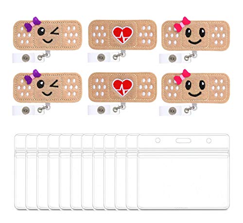 YZCX Funda para Tarjeta con Clip Retráctil, Porta Identificación para Enfermeras Voluntarios Estudiantes Profesores (Style 2) Cover