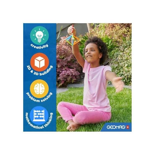 Geomag Glow 42 Pièces Jeu de Construction Magnétique Phosphorescent pour Enfants dès 100% Plastique Recyclé Brille dans Le Constructions Aimantées STEM Fabrication Suisse - vue 6
