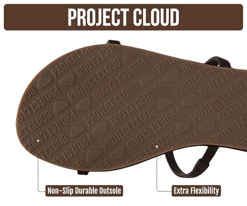 Image of Project Cloud Summer Sandals for Women with Memory Foam Insole (Transition) | Memory Foam Insole; Beach Flip Flops; Non-Slip Sole; Lightweight Double Straps; Summer Sandals for Women; Everyday Comfort