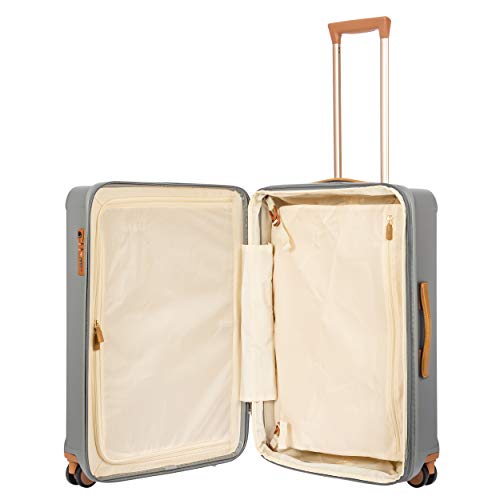 Bric's Capri 2.0 27"-Inch Spinner - Expandable Luxury Carry On Luggage With Spinner Wheels - Lightweight Carry On Suitcases With Wheels Made From Durable Polycarbonate - Silver #TOP4