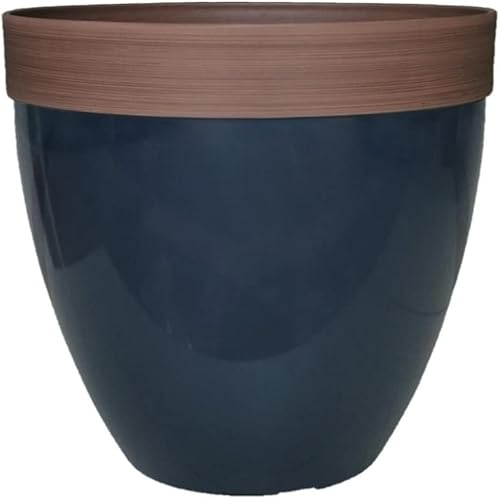 Southern Patio Hdr-077077 Hornsby - Maceta de resina, color azul marino
