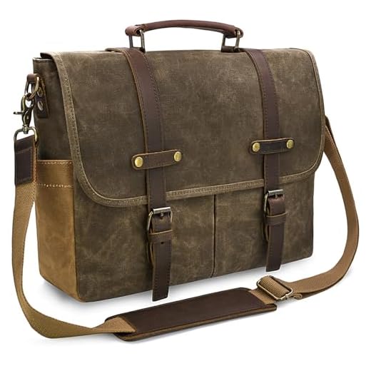Waterproof Vintage Leather Messenger Bag