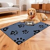 【Diseño duradero y portátil】alfombra comedero gato antideslizante diseñado para durar y muy fácil de cuidar. Cuando lo necesites, simplemente enróllalo para guardarlo o llevarlo de viaje: un artículo esencial y práctico que ahorra espacio para cualquier dueño de perro