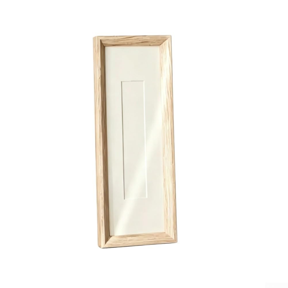 Solid Wood Photo Frame 10x30cm Walnut Finish for Living Room Decor Wall Hanging or Standing Display Elegant Picture Frame for Artwork and Portraits(D)