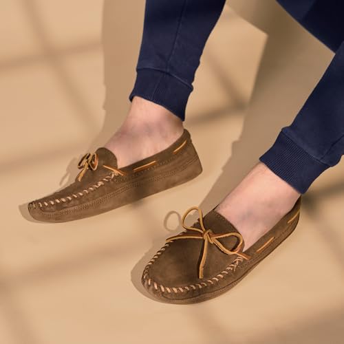 Minnetonka Men's Double Bottom Fleece Slipper4