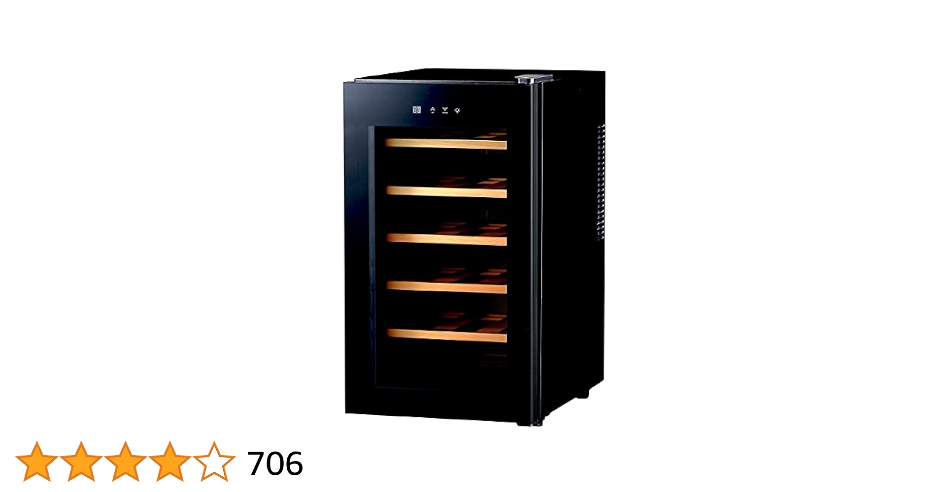 ワインセラー 18 ボトル ブラック BWC-018P 18ボトル BWC-018P