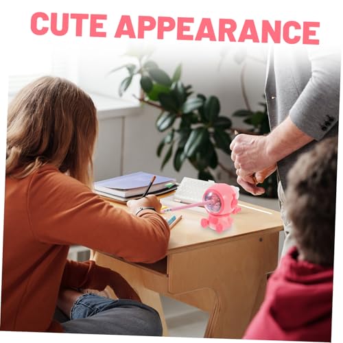 COMPUKAS カートゥーン宇宙飛行士デザイン手動筆削り器 小型可能芯対応 学校 家 オフィス用 学生向け文房具 プレゼントにも適した携帯用筆削