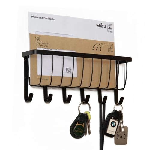 simplywire – Letter and Key Holder - Wall Mounted – 6 Hooks - Matt Black - Cosy Home Interiors simplywire – Letter and Key Holder - Wall Mounted – 6 Hooks - Matt Black - Image 7