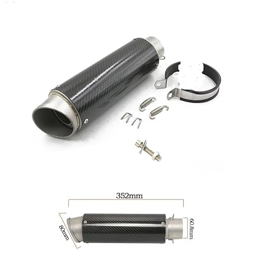 Auspuffanlage für Motorrad Auspuffanlage Auspuff für Yamahá Hónda Suzukí Kawasaki BMẂ Aprilia (51-60mm)