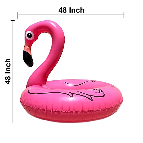 Giftexpress 48" Inflatable Flamingo Pool Float, Swim Party Toys, Fun Beach Floaties, Summer Pool Lilo Lounger For Adults & Kids, Pool Party Favor (2) #TOP3