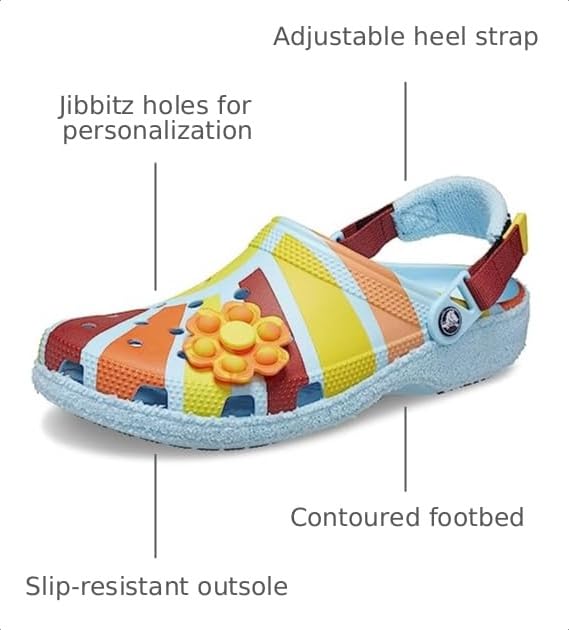 Image of Zen Garden Sensory Classic Slip Resistant Adjustable Terry Cloth Clog